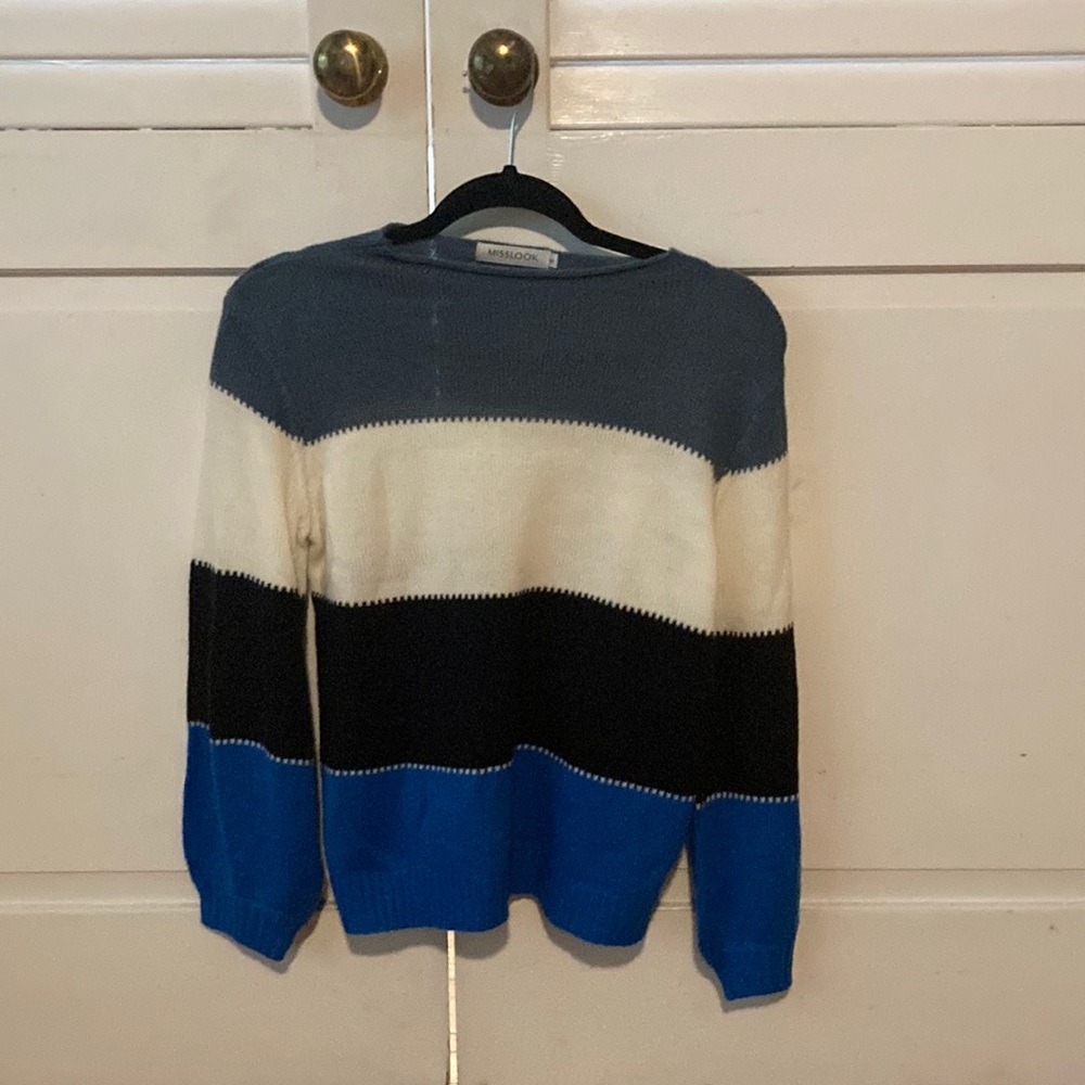 Small color block MISSLOOK sweater